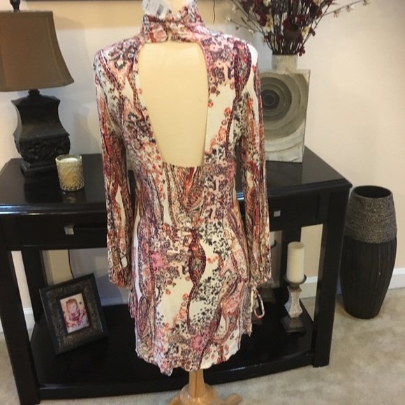 Free people ivory printed all dolled up mini dress - Picture 7 of 8